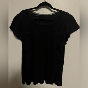 Torrid Lace Sleeve Knit Top